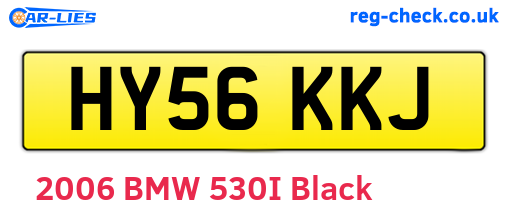 HY56KKJ are the vehicle registration plates.