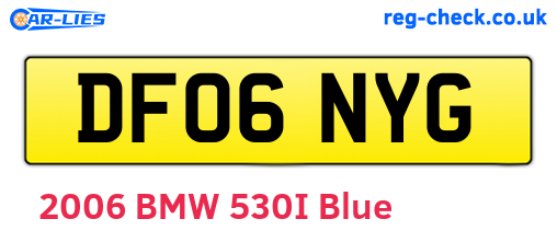 DF06NYG are the vehicle registration plates.