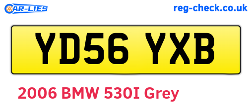 YD56YXB are the vehicle registration plates.