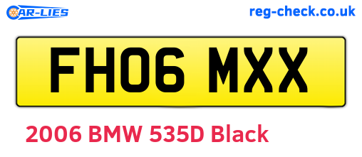FH06MXX are the vehicle registration plates.