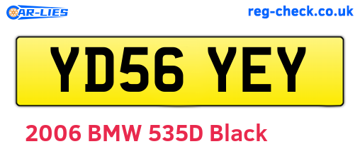 YD56YEY are the vehicle registration plates.