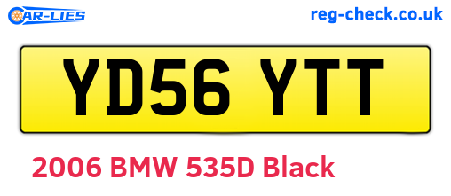 YD56YTT are the vehicle registration plates.