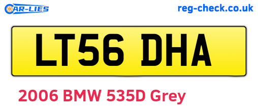 LT56DHA are the vehicle registration plates.