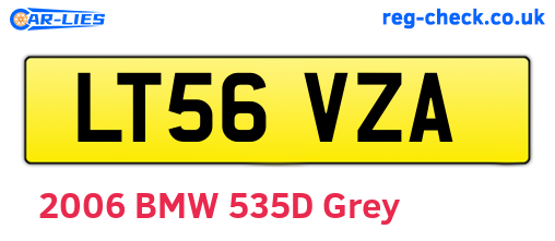 LT56VZA are the vehicle registration plates.