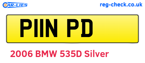 P11NPD are the vehicle registration plates.