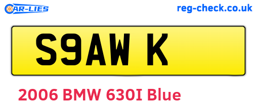 S9AWK are the vehicle registration plates.