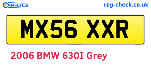 MX56XXR are the vehicle registration plates.