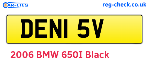 DEN15V are the vehicle registration plates.
