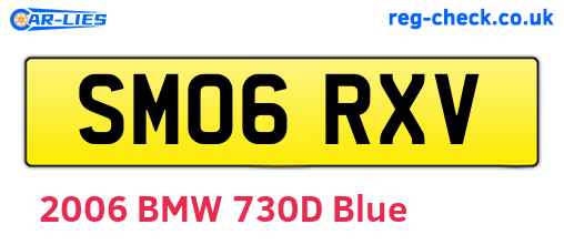 SM06RXV are the vehicle registration plates.
