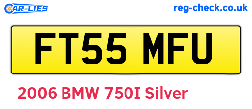 FT55MFU are the vehicle registration plates.