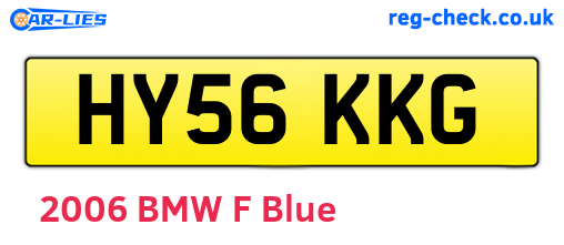 HY56KKG are the vehicle registration plates.