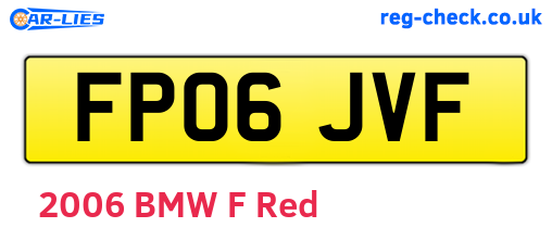 FP06JVF are the vehicle registration plates.