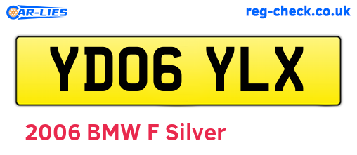 YD06YLX are the vehicle registration plates.