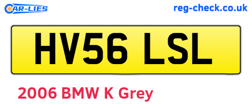 HV56LSL are the vehicle registration plates.
