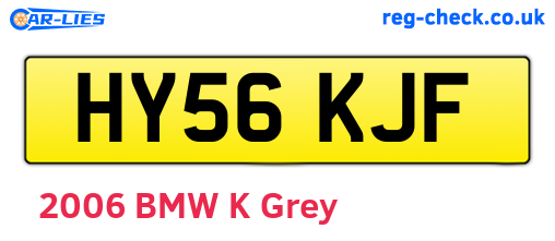 HY56KJF are the vehicle registration plates.
