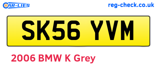 SK56YVM are the vehicle registration plates.
