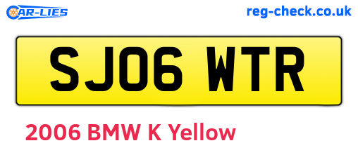 SJ06WTR are the vehicle registration plates.