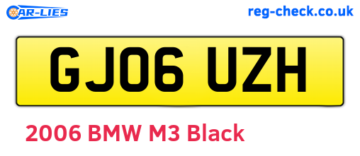 GJ06UZH are the vehicle registration plates.