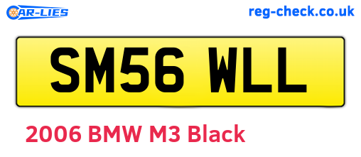 SM56WLL are the vehicle registration plates.