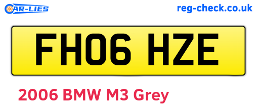 FH06HZE are the vehicle registration plates.