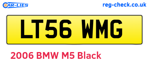 LT56WMG are the vehicle registration plates.
