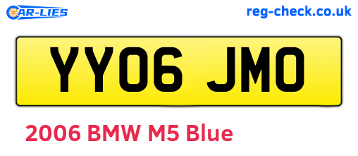 YY06JMO are the vehicle registration plates.