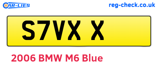 S7VXX are the vehicle registration plates.