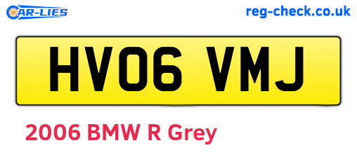 HV06VMJ are the vehicle registration plates.