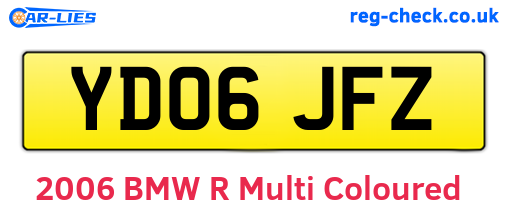YD06JFZ are the vehicle registration plates.