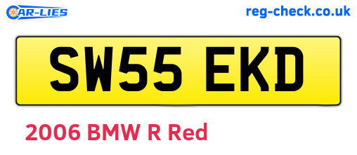 SW55EKD are the vehicle registration plates.