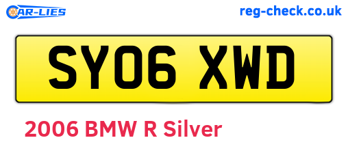 SY06XWD are the vehicle registration plates.