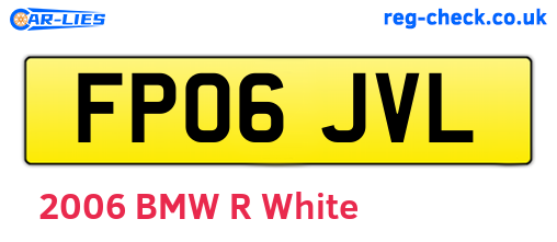 FP06JVL are the vehicle registration plates.