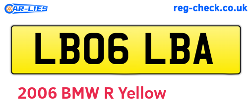 LB06LBA are the vehicle registration plates.