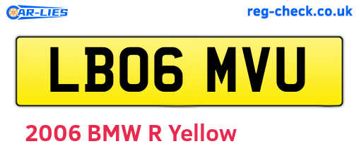 LB06MVU are the vehicle registration plates.