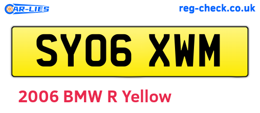 SY06XWM are the vehicle registration plates.