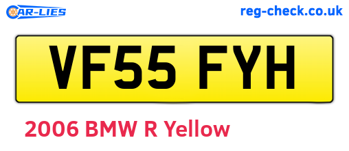 VF55FYH are the vehicle registration plates.
