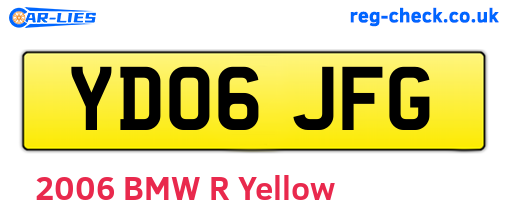 YD06JFG are the vehicle registration plates.