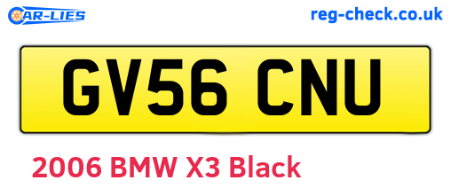 GV56CNU are the vehicle registration plates.