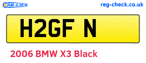 H2GFN are the vehicle registration plates.