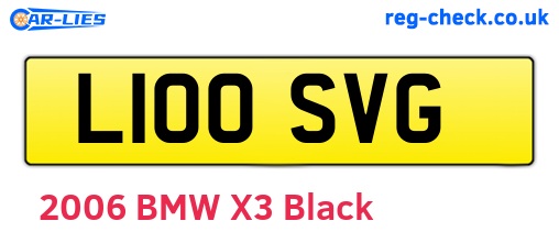 L100SVG are the vehicle registration plates.