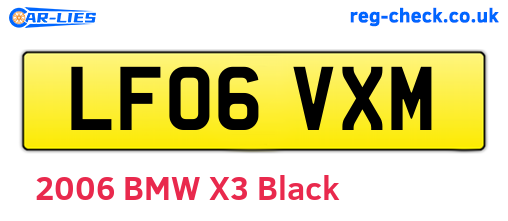 LF06VXM are the vehicle registration plates.