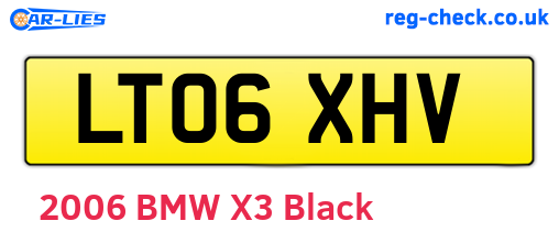 LT06XHV are the vehicle registration plates.