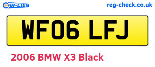 WF06LFJ are the vehicle registration plates.