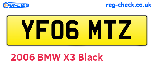 YF06MTZ are the vehicle registration plates.