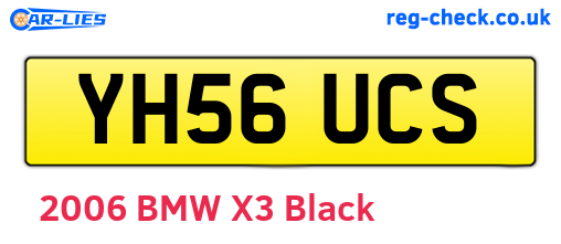 YH56UCS are the vehicle registration plates.