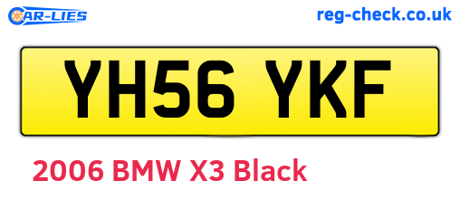 YH56YKF are the vehicle registration plates.
