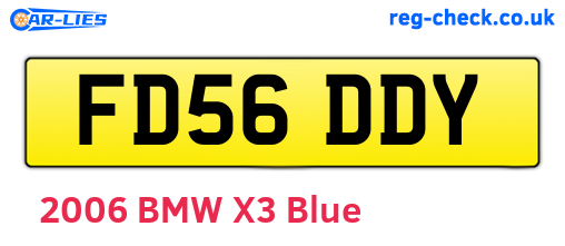 FD56DDY are the vehicle registration plates.