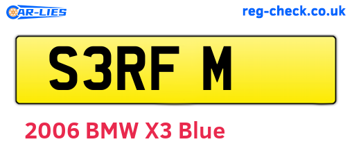 S3RFM are the vehicle registration plates.