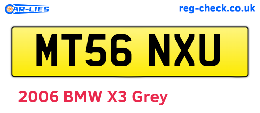MT56NXU are the vehicle registration plates.