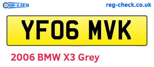 YF06MVK are the vehicle registration plates.